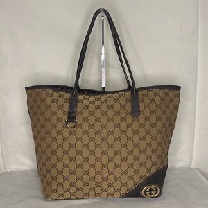 GUCCI Britt Interlock Tote Bag